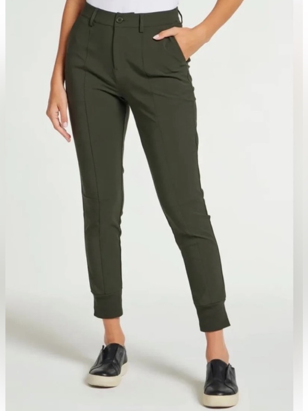 Anatomie Cana Nylon Jogger Pants size Large Army Green new